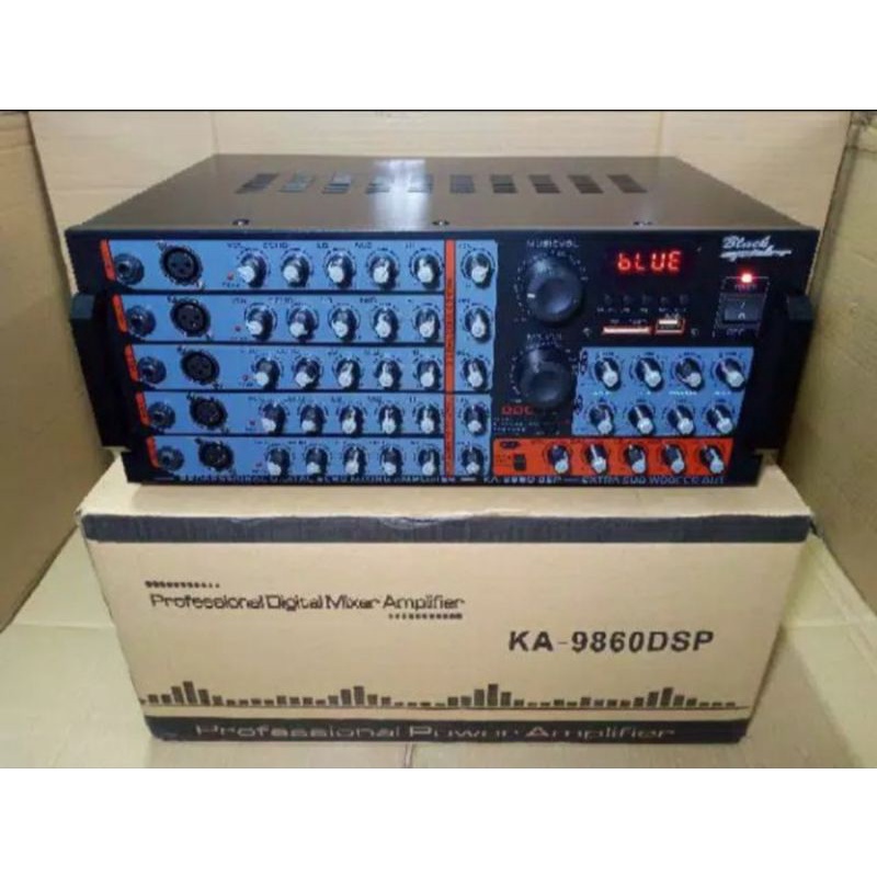 Ampl Blackspider KA 9860 DSP Power Amplifier Bluetooth Usb Original