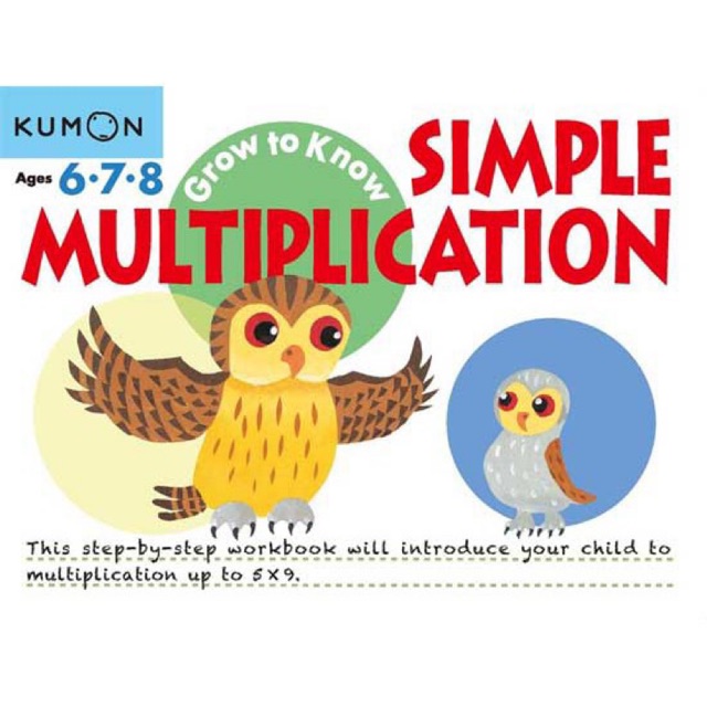 Kumon ORI Simple Multiplication / Perkalian age 6 7 8