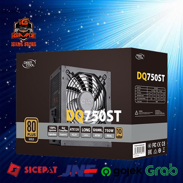 PSU / Power Supply DeepCool DQ750 ST 750Watt 80+ Gold MANTAFFF AGAN