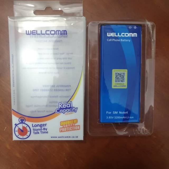 Baterai battery samsung galaxy note 4 wellcomm