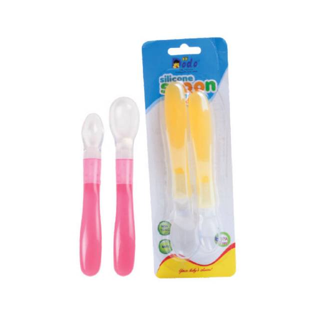 Dodo Silicone Spoon isi 2 - Sendok makan bayi