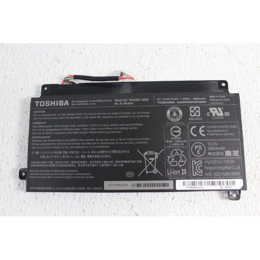 Baterai Original Toshiba 5208 E45W P55W PA5208U-1BRS Original