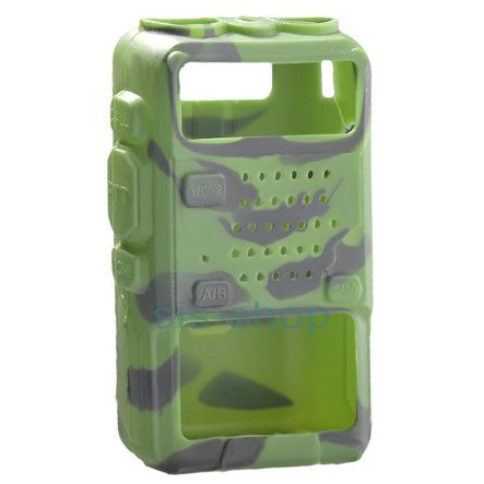 Sarung Cover HT Baofeng UV 5R UV 5RA UV5R UV5RA hijau loreng