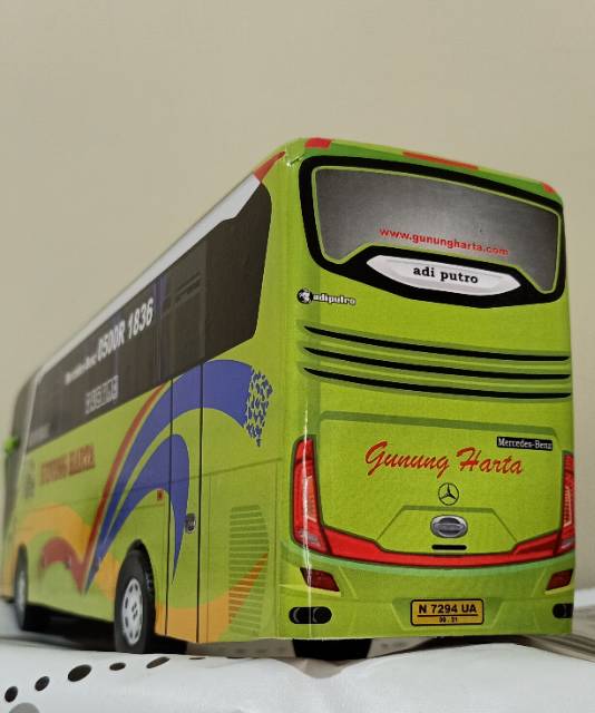 Miniatur Bus bis / mainan bus bis GUNUNG HARTA Jetbus SHD