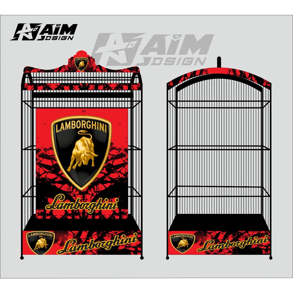 Stiker Decal  Sangkar EBOD JAYA Sangkar ORIQ JAYA Sangkar RADJA KACER KENARI Cucak Hijau