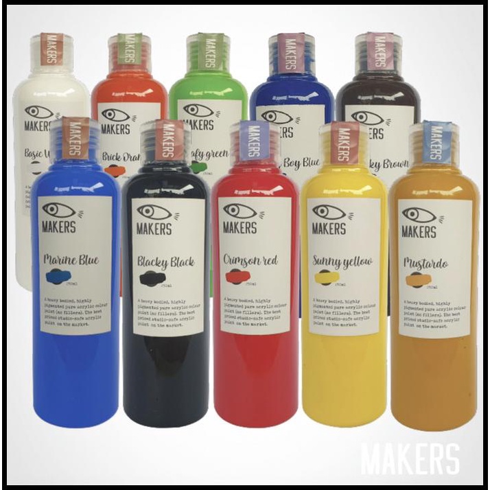 

Professional Acrylic Pouring - Paket Cat Lukis Akrilik 250Ml 10 Warna