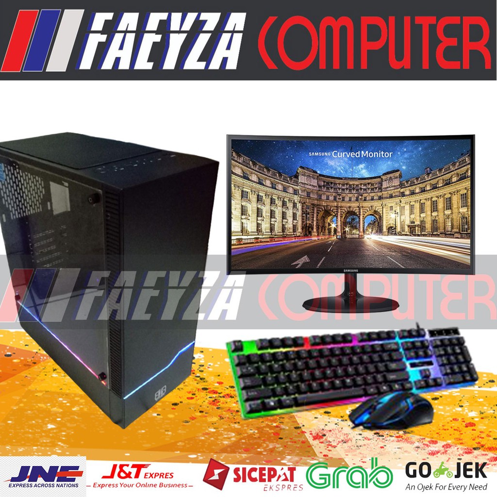 PC Gaming Fullset AMD RYZEN 5 3500 | DDR4 8GB | SSD HDD | VGA 2GB DDR5