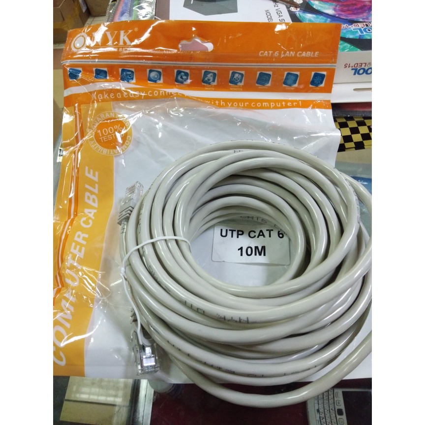 Nyk Kabel LAN 10Meter Cat6 / Kabel Jaringan 10m