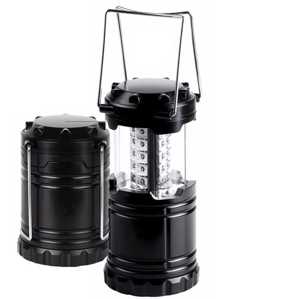 Lampu Camping Lampu Emergency Lantern 30 LED Water Resistant - Black