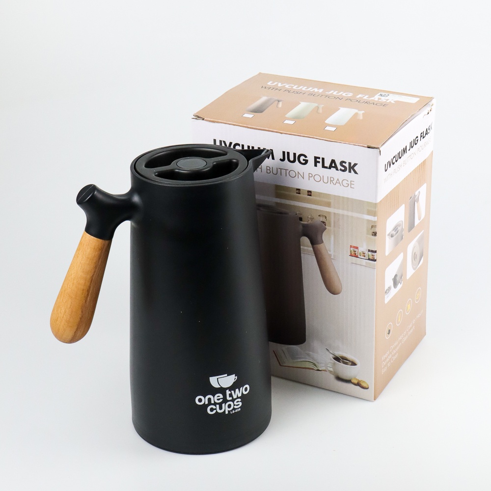 One Two Cups Thermos Teko Pitcher Kopi Teh Thermal Kettle Cup 1000ml - LS-029