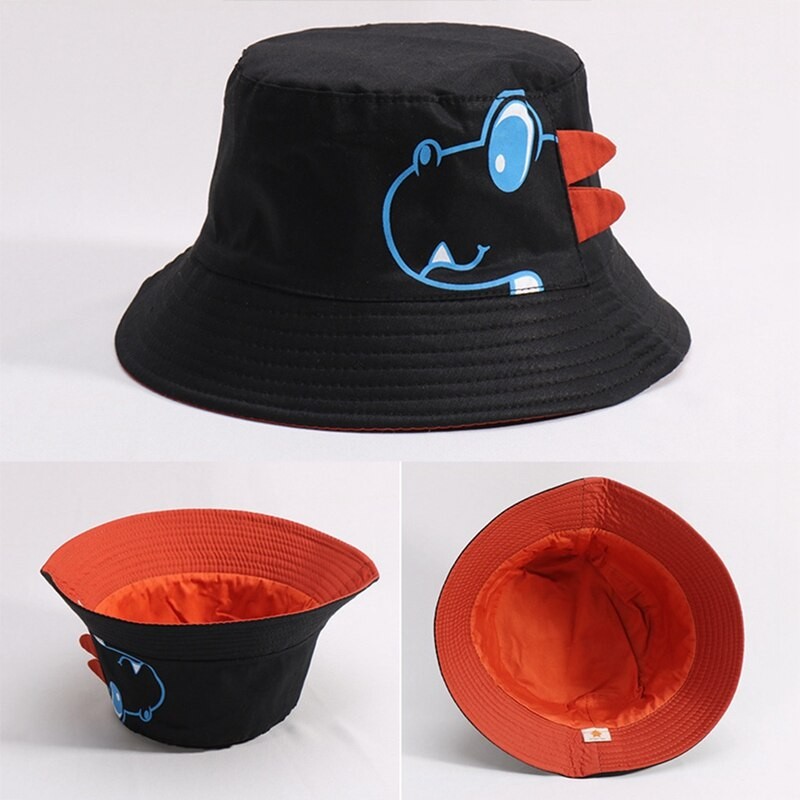 Bucket Hat Dino Anak Balita Bolak Balik Laki Perempuan Usia 1-8 Tahun