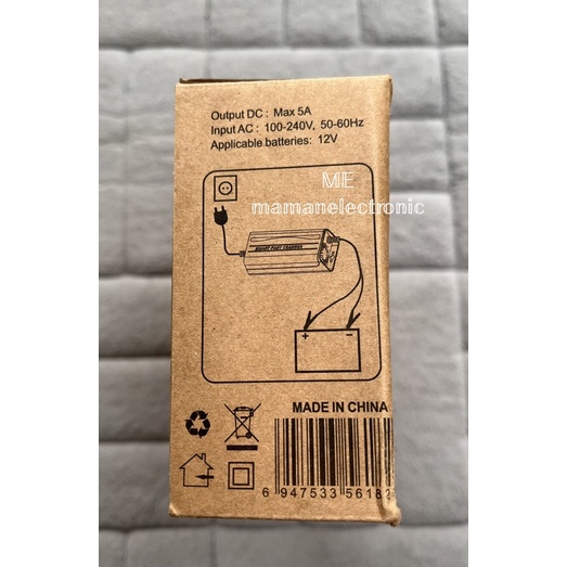 Smart Fast Charger Aki 12V 5A