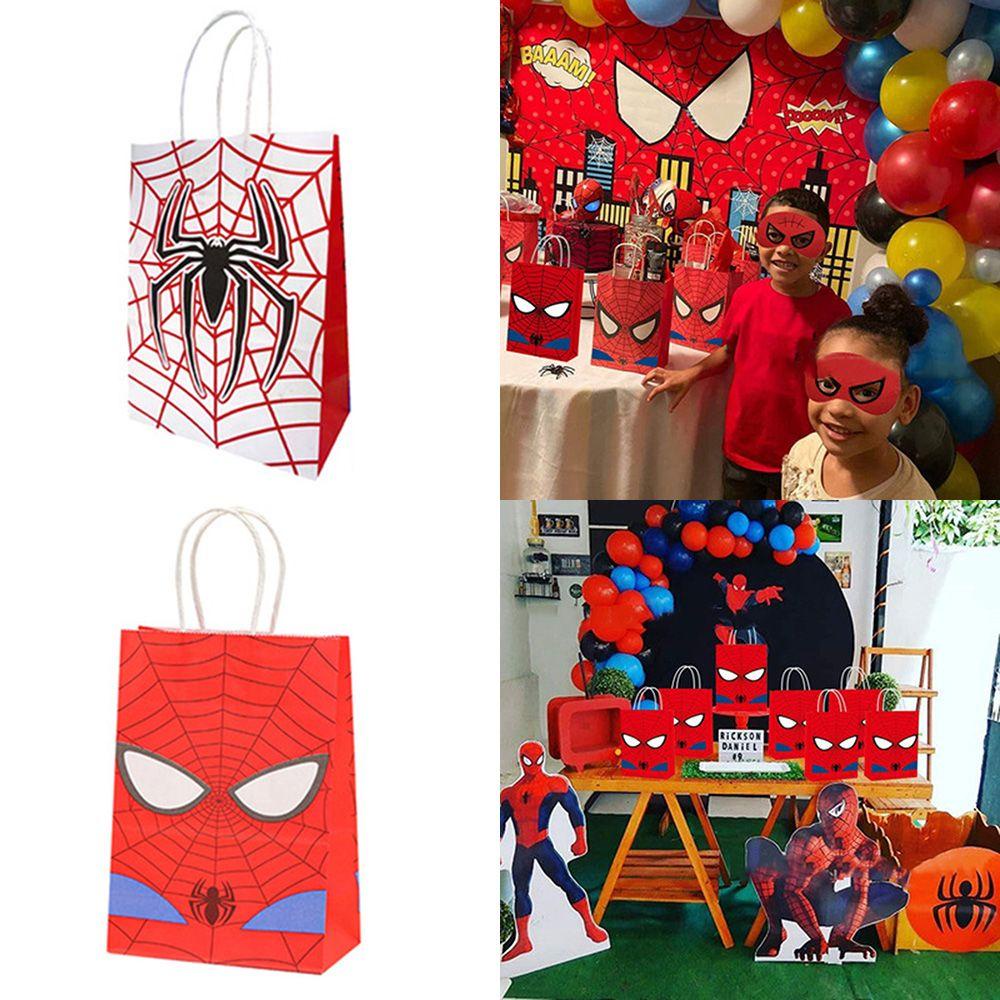 Suyo 12pcs Dekorasi Desain Spiderman Untuk Permen ags