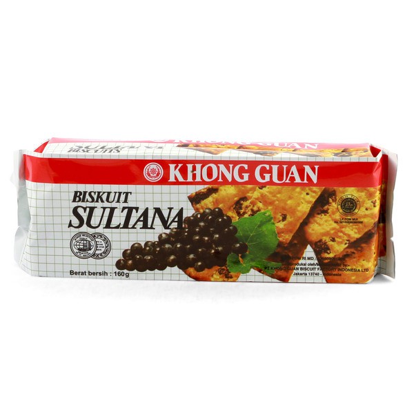 

KHONG GUAN SULTANA BISKUIT 160gr / KHONG GUAN BISKUIT KISMIS / KHONG GUAN SULTANA