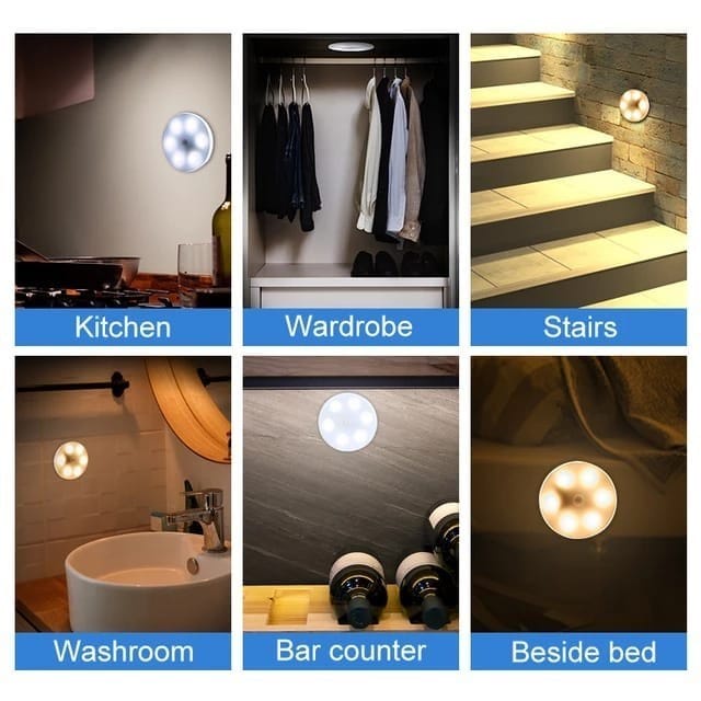 (COD) LAMPU LED SENSOR MINI GERAK OTOMATIS//LAMPU LED TIDUR