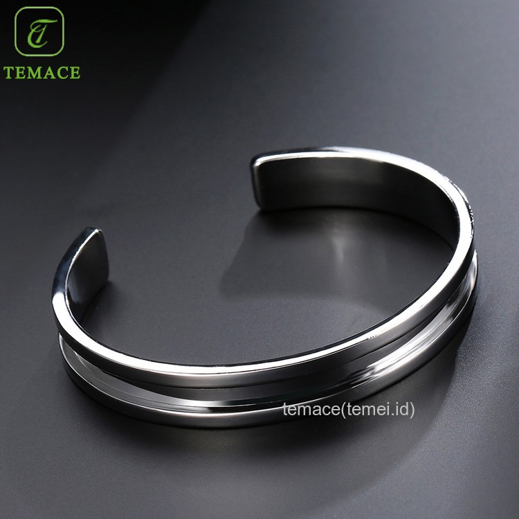 GELANG WANITA TITANIUM SILVER KOLONG MONDIAL TETES