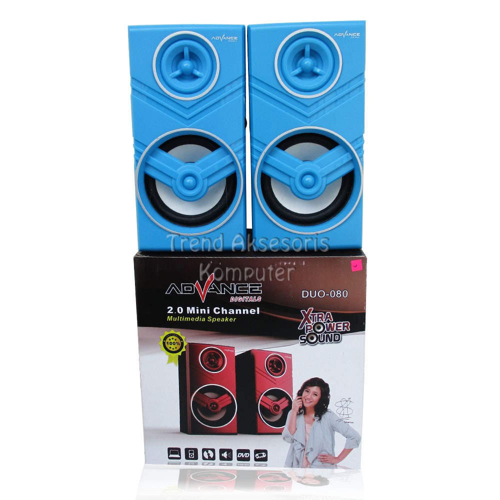 Trend-Advance Duo-080 Speaker Komputer USB with Volume Control-HITAM