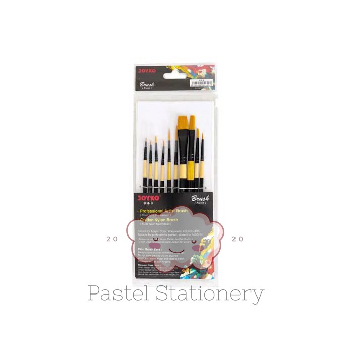 

Kuas Lukis Brush Joyko BR-9 - Kuas Cat Acrylic Cat Minyak Cat Air