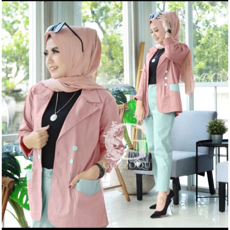 CANDY SET BLEZER BY GOZZOQU ORI