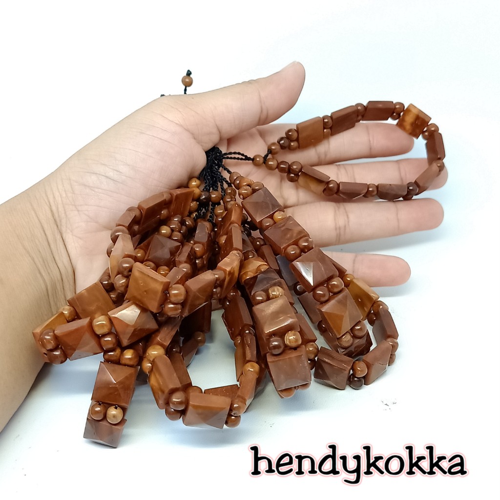 10 gelang kokka kaukah piramid coklat