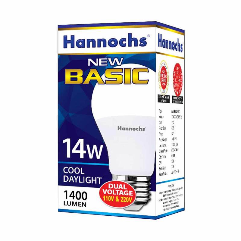 Bola Lampu Led Ledbulb Basic Hannochs 14 Watt Terang Bergaransi
