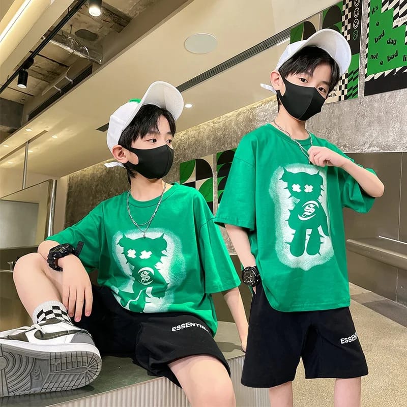 UNIQ SET SETELAN FASHION KOREA ANAK LAKI CASUAL SPORT DAILY ANAK REMAJA COWOK IMPORT