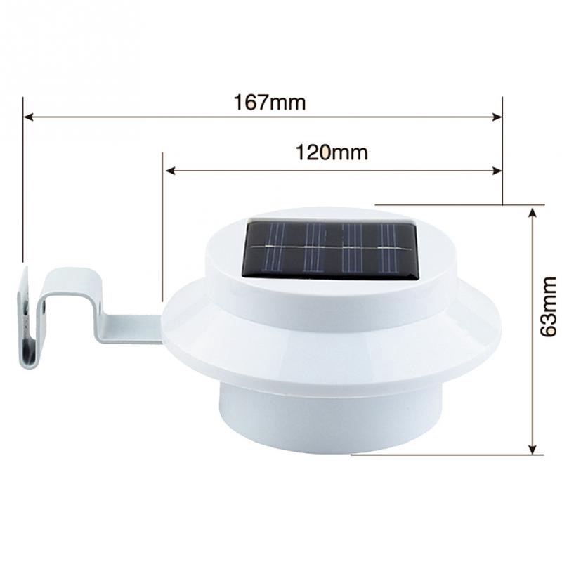 VKTECH-Taffled Lampu Taman Tenaga Surya Solar Panel 3 LED - 07 - PTH