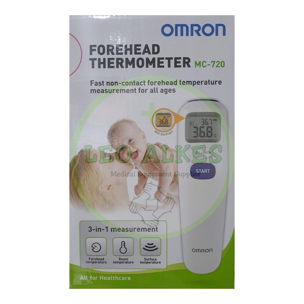 Termometer Digital OMRON MC-720 Thermometer Bayi Termometer Infrared Tembak Thermogun Termogun