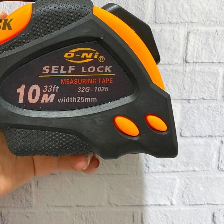 ☼ Meteran Tangan 10 Meter Meteran Karet Otomatis Self Lock 10m ONI ❉