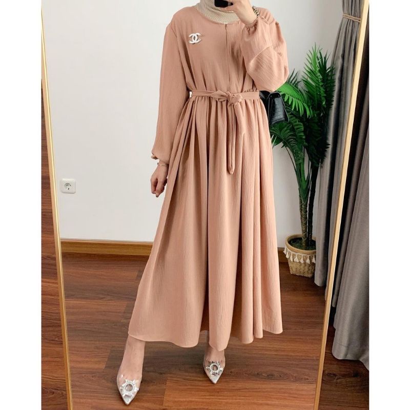 Moela Midi Dress XL XXL JUMBO crincle air flow