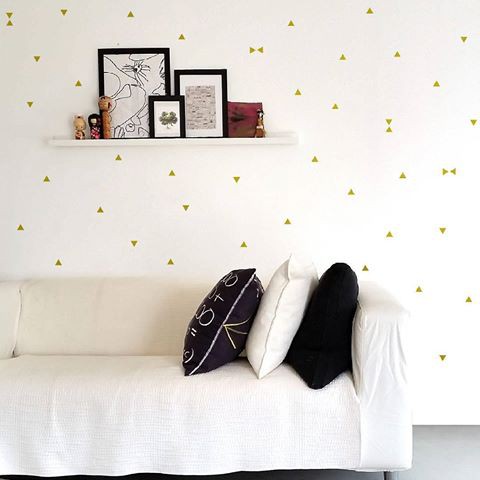 Walldecals Triangle Gold