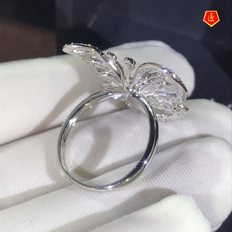 Cincin Desain Pita Hollow Out Mewah Untuk Wanita