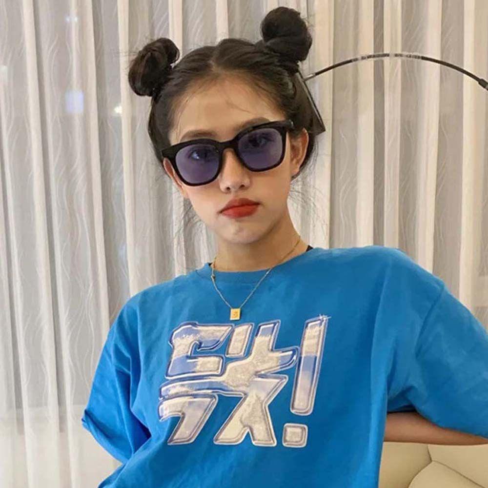 Mxbeauty Colorful Square Sunglasses Wanita Vintage Anti-Reflective UV400 Pelindung Mata Musim Panas Kacamata Square Sunglasses