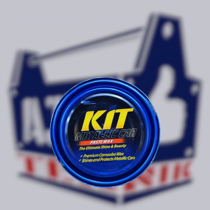 Kit kaleng metallic car wax 225gr murah meriah