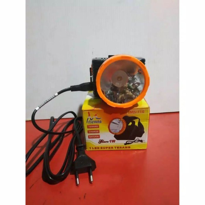 COD SENTER KEPALA LED + CHARGE MITSUYAMA MS-116