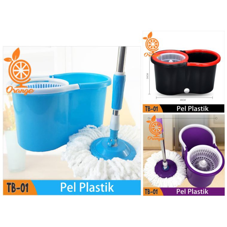 PROMO Alat Pel Lantai Super Praktis Spin Mop Super - Alat Pel Lantai Ultra Pel putar serbaguna spin mop 2 kain pel -TERMURAH