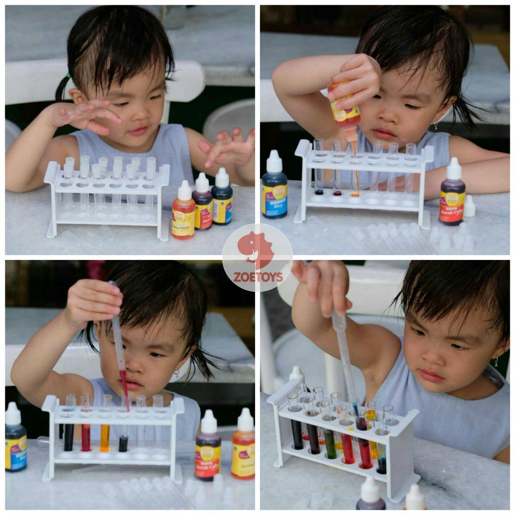 Zoetoys Science And Color Mixing Set | Paket Hemat Science Campur Warna Tools Experiment | Montessori Cultural Science Mainan Edukasi | Cari Bingkisan Hampers