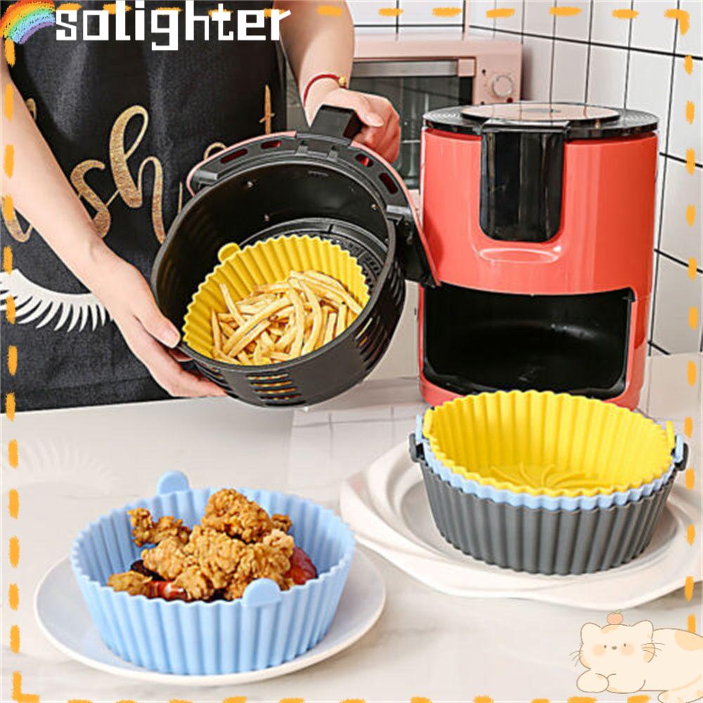 Solighter Panci Masak Bahan Silikon Lembut Untuk Air Fryer