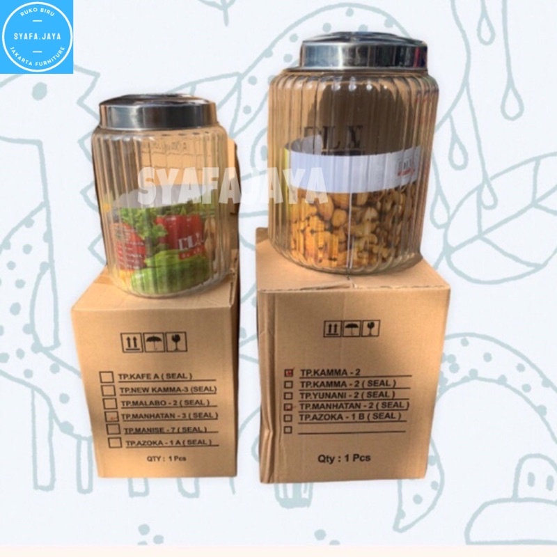 DLX - Toples Kaca / Toples Asinan / Toples Snack