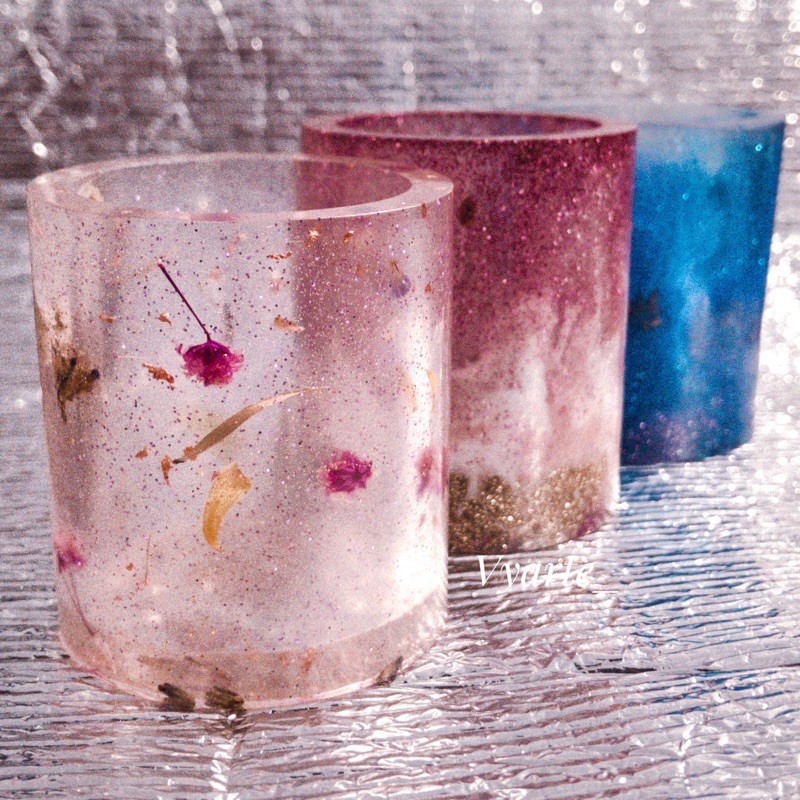 

dreamy resin holder / resin brush holder / pencil case holder / resin craft by vyarte custom souvenir pernikahan