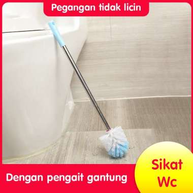 INDOLINE - SIKAT TOILET BULAT GAGANG STAINLESS  - SIKAT WC BULAT DUA WARNA - SIKAT SERBAGUNA STAINLESS