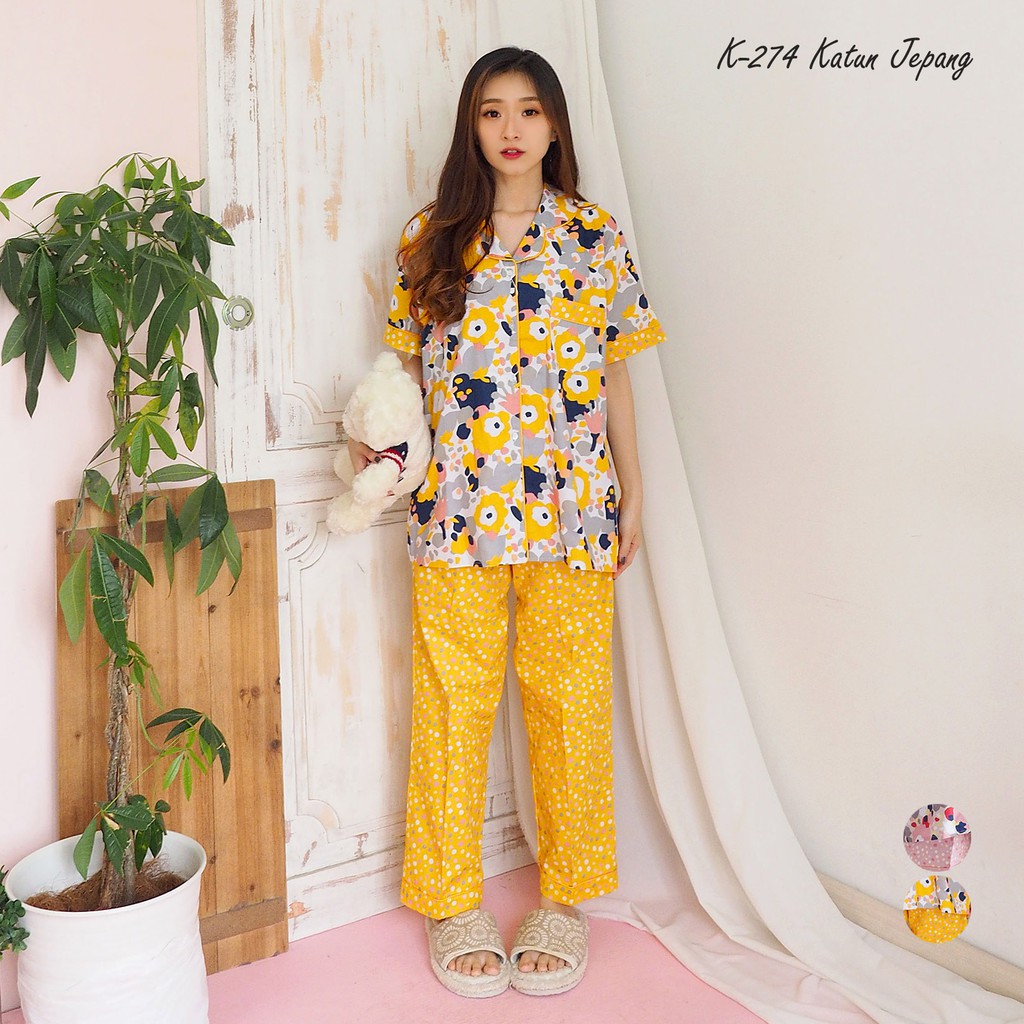  Baju Tidur GREET  Model K 274 PP Kerah Shopee Indonesia