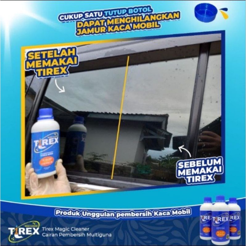 TIREX CAIRAN PEMBERSIH AJAIB 1 PAKET ISI 6 BOTOL GRATIS 6 KUAS,SARUNG TANGAN DAN BROWSUR