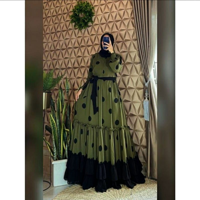 [PROMO] GAMIS POLKADOT REMPEL KELILING SUPER JUMBO XXL_GAMIS POLKADOT MONALISA_GAMIS POLKADOT CERUTY_GAMIS TERLARIS_GAMIS TERMURAH_POLKA  REMPEL KELILING SUPER JUMBO-5-XXXL[125-145KG] GAMIS MONALISA REMPEL CERUTY/BUSUI/TALI PINGGANG