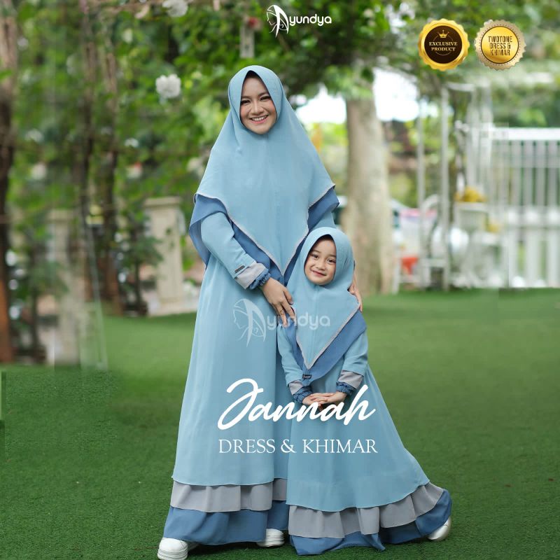 Jannah Dress Cornblue by Ayundya Official