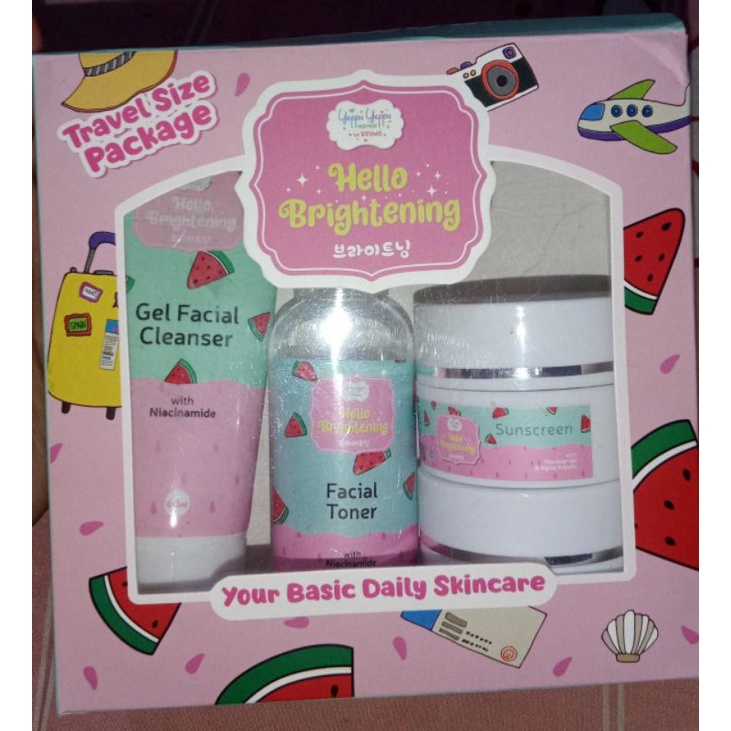 Yeppu Yeppu Hello Brightening BPOM 1 Paket || skincare 1 paket