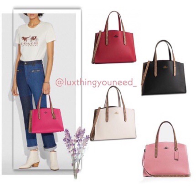 Coach Charlie Carryall with Signature Canvas Blocking