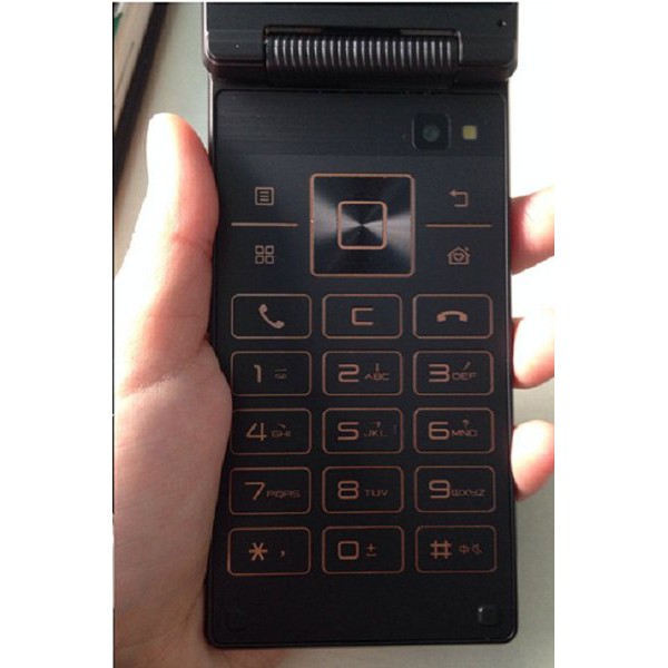SMARTPHONE ANDROID FLIP ( LENOVO A588T - BLACK GOLD ) QUAD CORE 1,3 GHz MEWAH ELEGAN STYLE PREMIUM