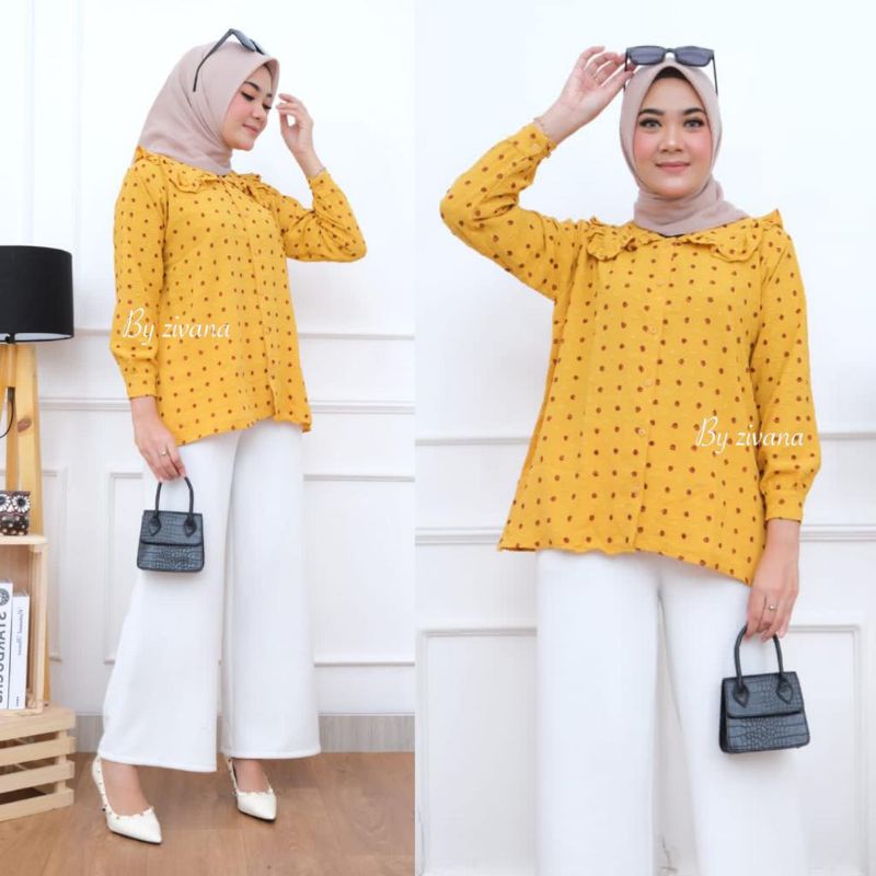 Blouse Wanita Uragiri TwoTone -Neli Blouse //JF555