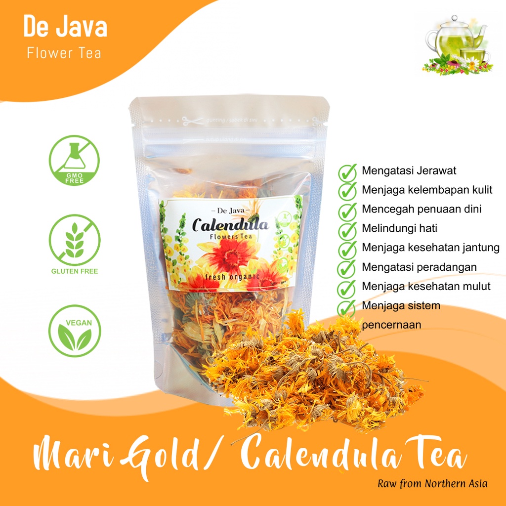 

Teh Bunga Calendula Kering 10 - 50 gram Marigold Calendula Flower Tea Tisane